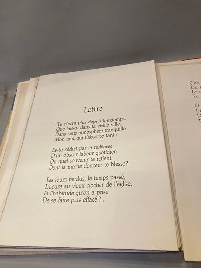 null Alain BONNEFOIT (born in 1937)La Bohème et mon coeur Poems by Francis Carco,...