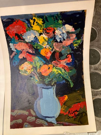 null Pierre AMBROGIANI (1907-1985)

Bouquet in a vase 

lot of three woodcuts, signed...