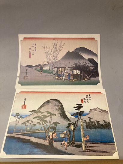 null 21 reproductions d'estampes d'Hiroshige