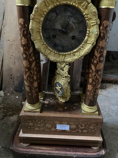 null Portico clock with base 

Charles X period

H : cm

Lot sold as is, wear and...