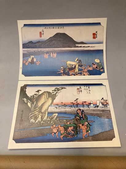null 21 reproductions of Hiroshige prints