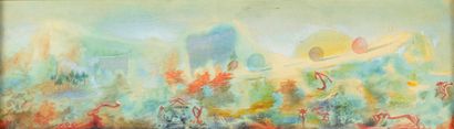 Jacques MOREAU dit LE MARECHAL (1928-2016) Untitled
Watercolor and gouache on paper
12...