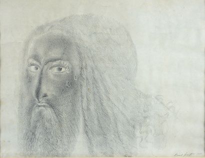 Ernst Fuchs (1930-2015) Portrait, 1958
Drawing on paper, signed and dated lower right
53...