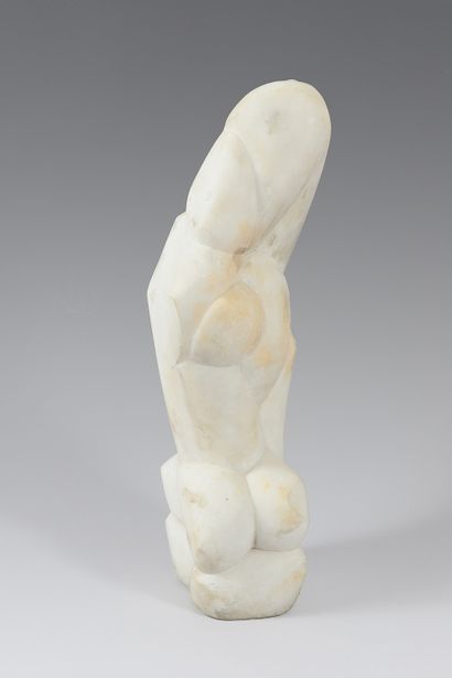 Yerassimos SKLAVOS (1927-1967) Untitled
Sculpture in white marble
H : 52 cm