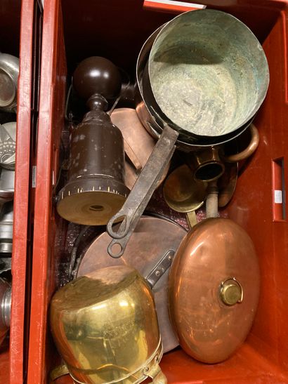 null Lot of pewter and copperware