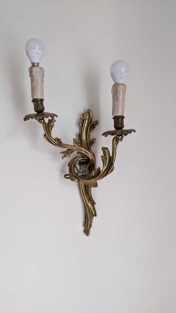 null Set of 3 sconces and a chandelier with 5 lights, work of style (ref. : 8 +1...