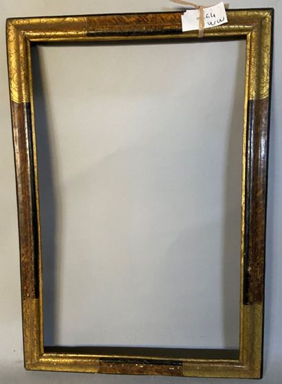 *Black and gold frame with inverted profile...
