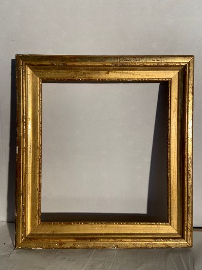 null Molded and gilded wood frame 

Eighteenth century

(accidents, modified in its...