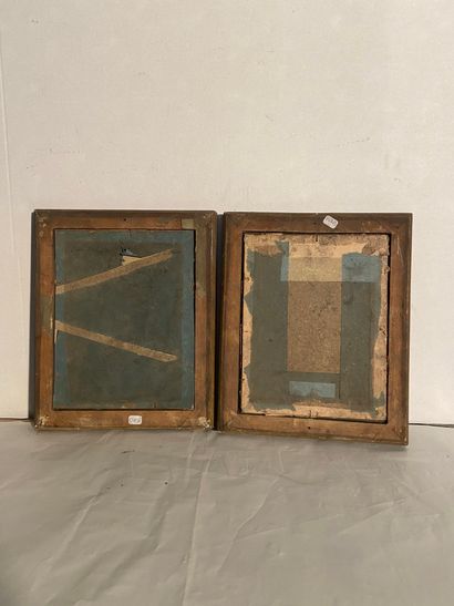 null Pair of frames said profile with slope

19th century

(with their old glass)

23...