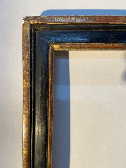 null Baguette en bois mouluré, doré et noirci

Epoque Louis XVI

43,5 x 31 x 4 cm...