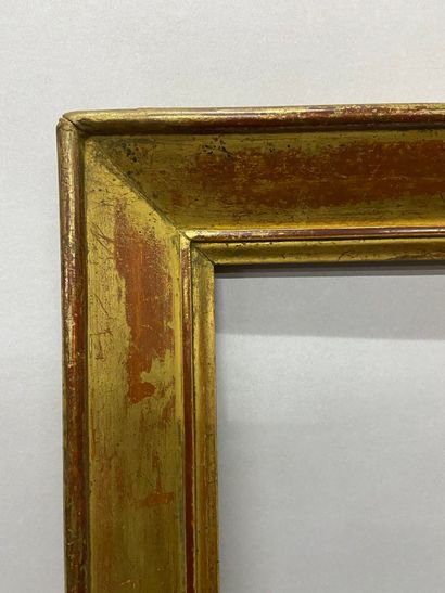 null Wooden frame and gilded paste called profile with slope

France, 19th century

23,5...