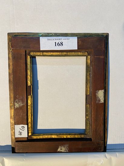 null Cadre en bois, bois de placage, et laiton

circa 1830

23 x 16 x 7 cm