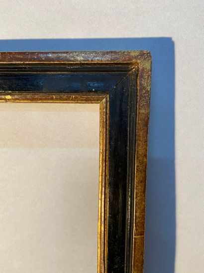 null Baguette en bois mouluré, doré et noirci

Epoque Louis XVI

43,5 x 31 x 4 cm...