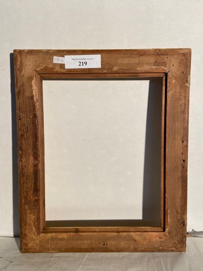 null Molded and patinated wood frame with flutes decoration, (Degas style)

36 x...