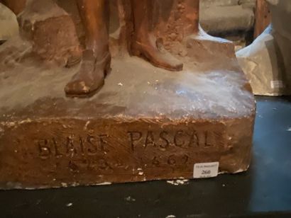 null Portrait de Blaise Pascal, 1920, épreuve en plâtre patiné 

porte une signature...