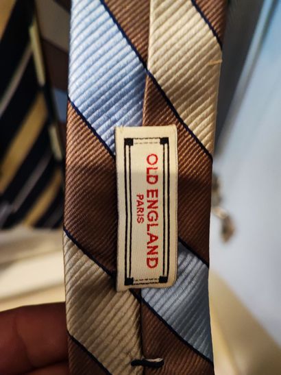 null Lots de cravates en soie, tons divers Dior, Ferragamo, Hugo Boss, Dupont, C...