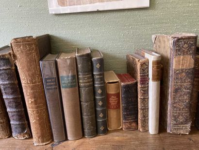 null Lot of bound books including 4 pleiades, History of Protestants, Model of Youth,...