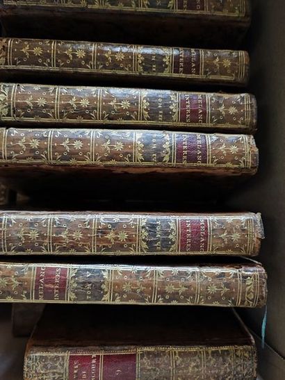 Lot de volumes reliés brochés XVIIIème et...