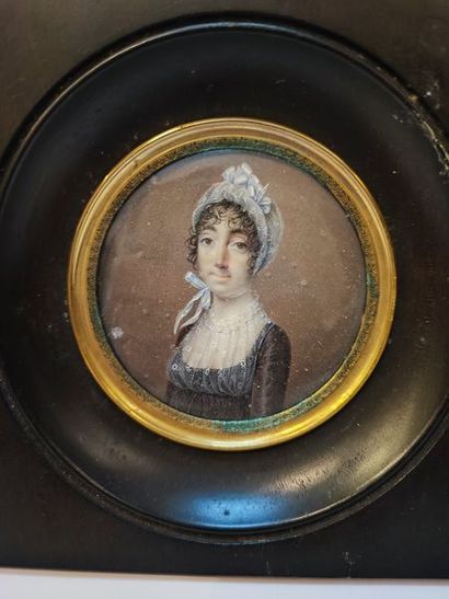 null BOCCIA (Italie, actif à Bordeaux 1811-1820).

Lot de 2 portraits miniatures...