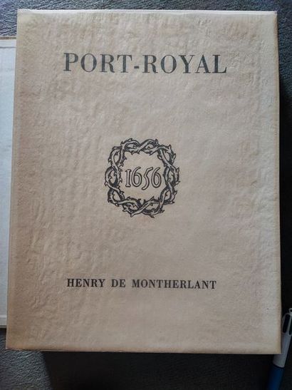 null Monthertlant. Port Royal. Illustrated volume in slipcase. Lithographs by René...