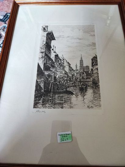 null 
Lot of 7 engravings including modern landscapes, city views and miscellaneous.




Some...