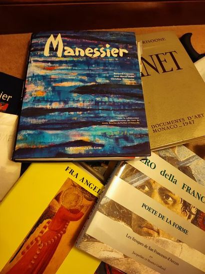 null Lot of art books including Manessier, Fra Angelico, Lebasque, Giacometti, Manet...