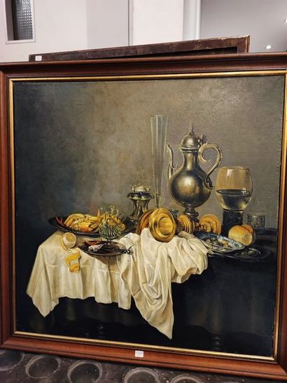 Still life with crab. Oil on canvas. Size:...
