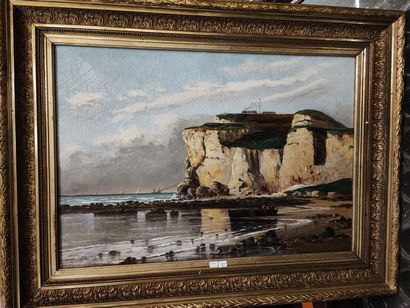 Cliff of Etretat

Oil on canvas 

Signed...