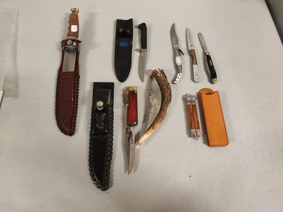 null Lot including : Corsican folding knife Vendetta. Large Corsican folding knife...