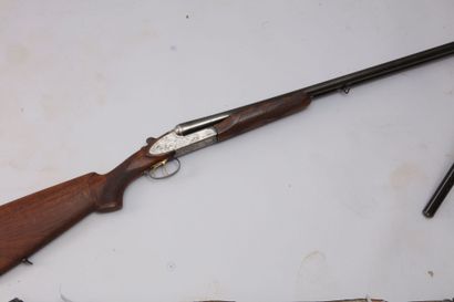 null Fusil Kettner calibre 12/76 (n°96675). Faux corps, canons de 76 cm, longueur...