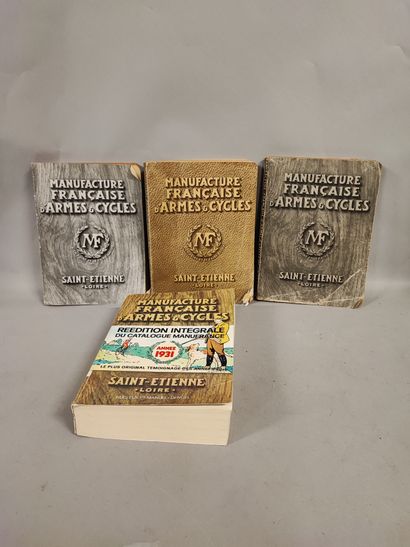 null Manufacture Française d'Armes et Cycles de St Etienne. Three catalogs from 1922-1929-1934...
