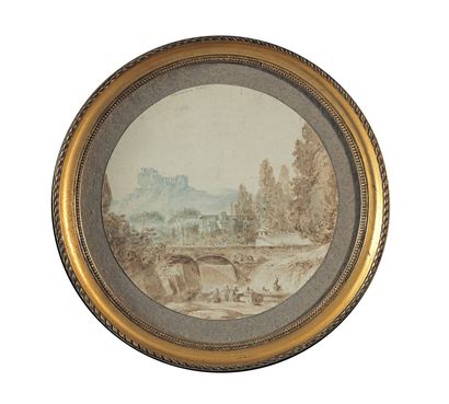 Jean François Thomas de THOMON (Berne 1760 - Saint-Pétersbourg 1813) Lavandières...