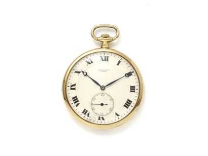 LONGINES. Pocket watch in gold 750 thousandths,...
