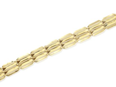 Articulated bracelet in gold 750 thousandths,...