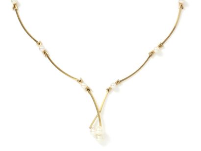 Articulated necklace in gold 750 thousandths,...
