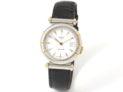 FRED ''Force 10''. Men's wristwatch in two-tone...