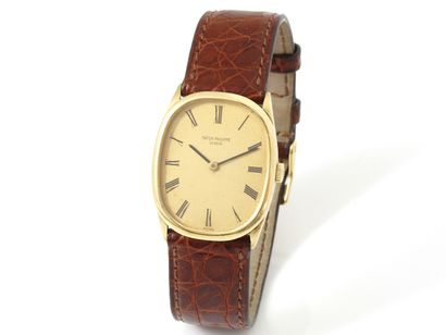 null PATEK PHILIPPE ''ELLIPSE'' Ref 3546. Men's wristwatch in gold 750 thousandths,...