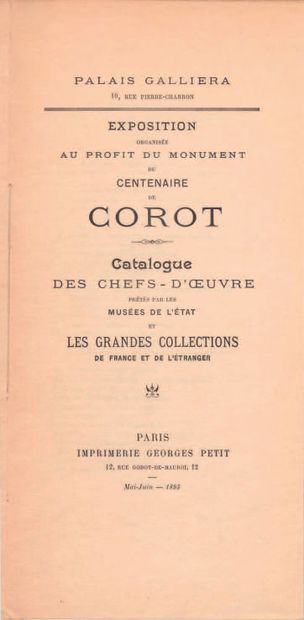 Camille Jean-Baptiste COROT (1796-1875) Gouvieux, près Chantilly, chemin montant,...