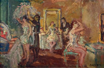Marcel COSSON (1878-1956) The fireplace
Oil on cardboard
Signed lower right
26 x...