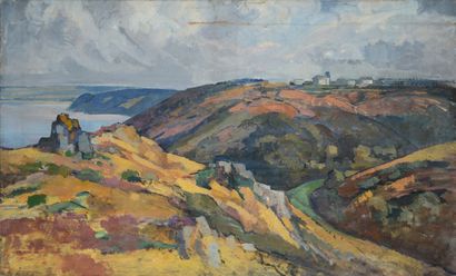 Marcel PARTURIER (1901-1976) Bord de mer en Bretagne
Huile sur toile
89 x 146 cm
