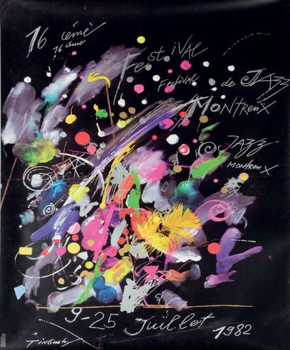 Jean TINGUELY (1925-1991) Jazz Festival from July 9 to 5, 1982
Offset printing
99...