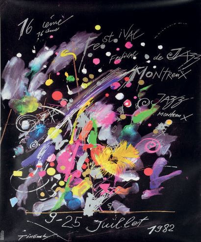 Jean TINGUELY (1925-1991) Jazz Festival du 9 au 5 juillet 1982
Impression offset
99...