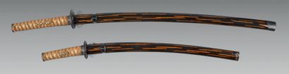 null DAISHO KATANA : blade of 64,7 cm, ubu, two mekugi-ana. Tempering line in gunome...