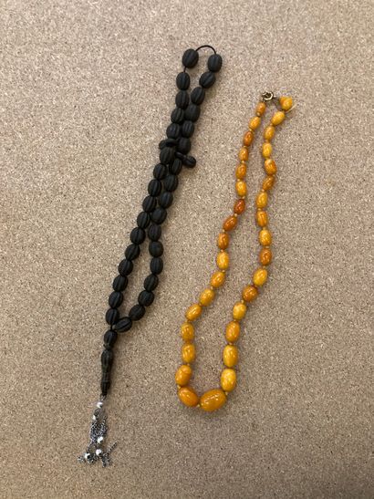 Set including a mala of thirty-four scented...