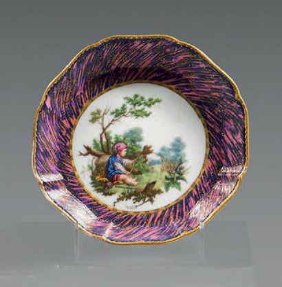 Small tray in Sevres porcelain of the
XVIIIth...