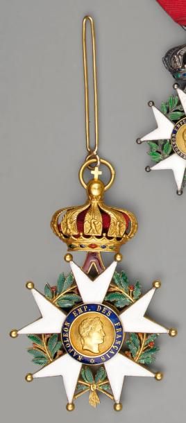 null Croix de commandeur de l'ordre de la Légion d'honneur en or, émaillée, modèle...