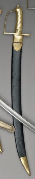 null Briquet d'infanterie modèle 1767, garde en laiton en deux pièces, poinçonnée...