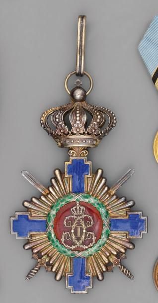null Croix de grand officier de l'ordre de l'Étoile de Roumanie premier modèle de...