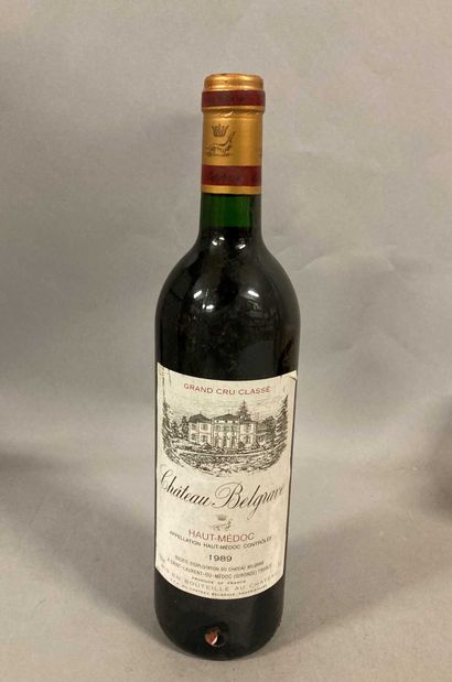 null 1 bouteille Château BELGRAVE, 5° cru Haut-Médoc 1989