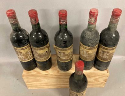 null 5 bouteilles Château DUCRU-BEAUCAILLOU, 2° cruSaint Julien1975 (ett, ets,ea,...